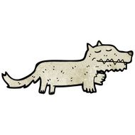 Cartoon Wolf N121
