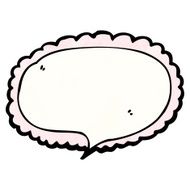 decorative speech bubble cartoon N2