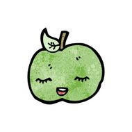pretty apple cartoon N4