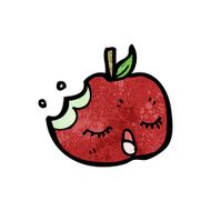 bitten apple cartoon N3