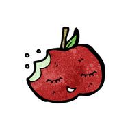 bitten apple cartoon N4
