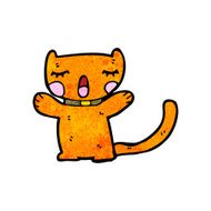funny cartoon cat N176