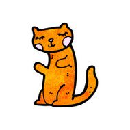 funny cartoon cat N180