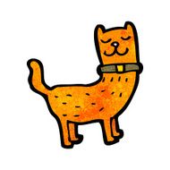 funny cartoon cat N181