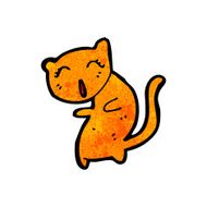 funny cartoon cat N183