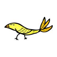 cartoon yellow bird N28