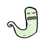 cartoon green ghost N22