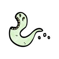 cartoon green ghost N26