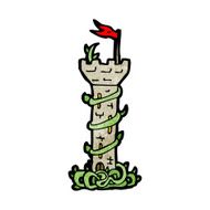 cartoon fairytale tower N3