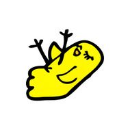 funny cartoon bird N196