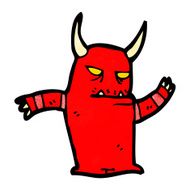 Cartoon monster N132