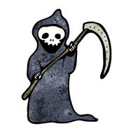 cartoon death with scythe N5