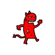 Cartoon monster N134