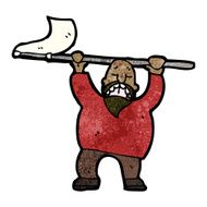 cartoon protester man N4