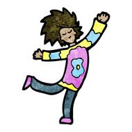 cartoon dancing man N58