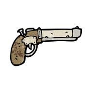 cartoon old pistol N2