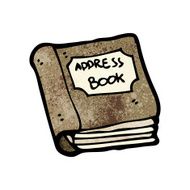cartoon address book N3