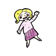 cartoon blond girl N8