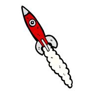 Cartoon Space Rocket N61