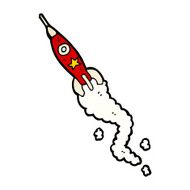 Cartoon Space Rocket N62