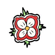 cartoon flower symbol N25