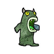 Cartoon monster N137