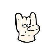 cartoon devil rock symbol N2