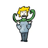 cartoon snake strangling man N2