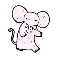 Pink Elephant Cartoon N8