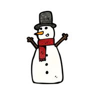 Cartoon Snowman N87
