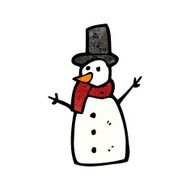 Cartoon Snowman N88