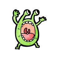 Cartoon monster N138