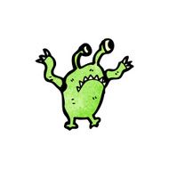 Cartoon monster N139