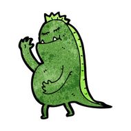 Cartoon monster N141