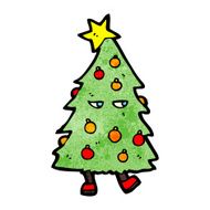 christmas tree cartoon character N4