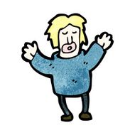 cartoon man with arms in air N2