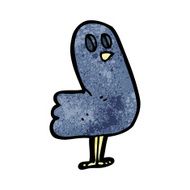 spooky halloween crow cartoon N4