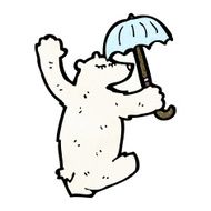 Cartoon Polar Bear N116