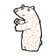 Cartoon Polar Bear N119