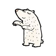 Cartoon Polar Bear N120