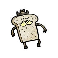 cartoon slice of toast N2