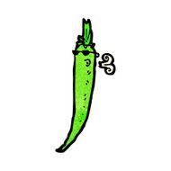 cartoon chili pepper N15