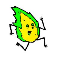 cartoon little flame spirit N2