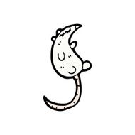 cartoon white mouse N31