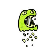 cartoon gree ghost N3