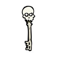 Cartoon Skeleton Key N9