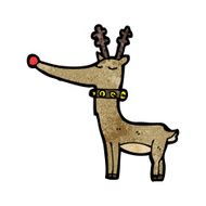 Cartoon Rudolf Red Nosed Reindeer N6
