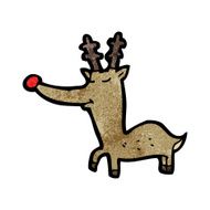 Cartoon Rudolf Red Nosed Reindeer N7