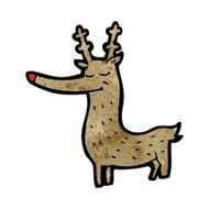 Cartoon Rudolf Red Nosed Reindeer N8