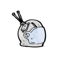 cartoon astronaut helmet N46